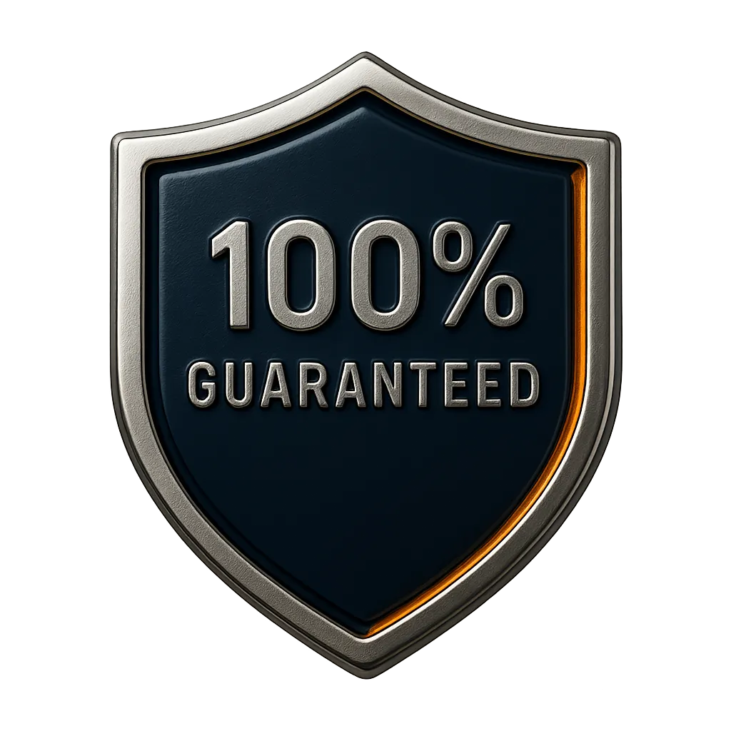 Autobody Accelerator 100% Transparency Service Guarantee Emblem