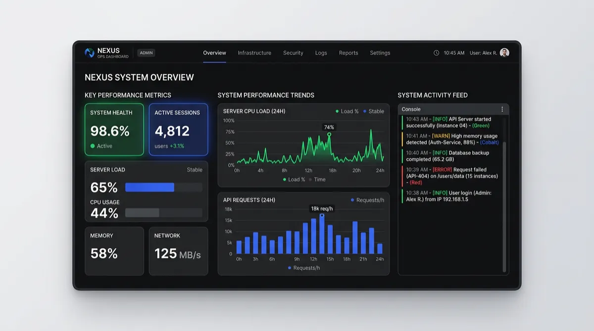Module 1 Introduction architecture and dashboard illustration
