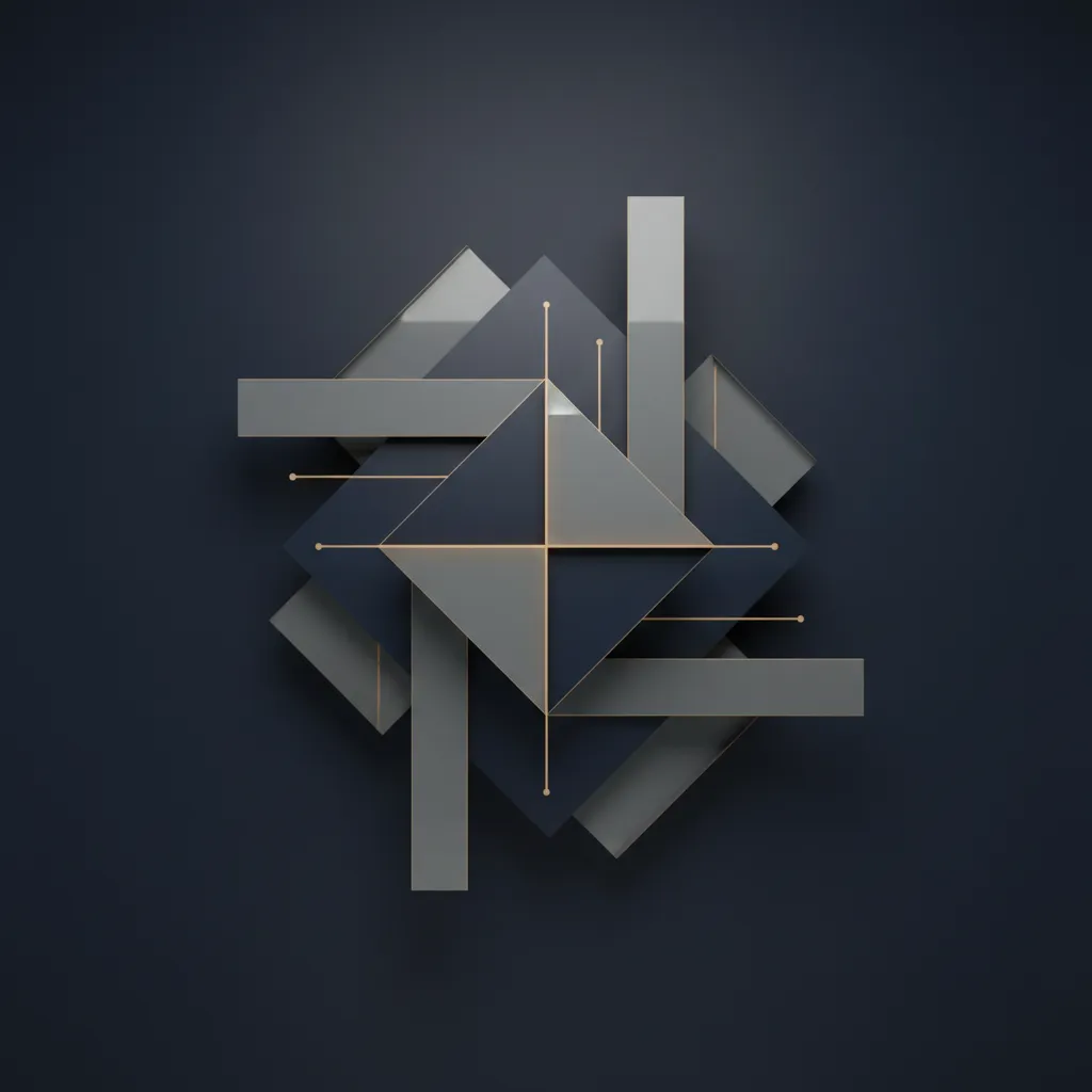 Abstract geometric planning visual