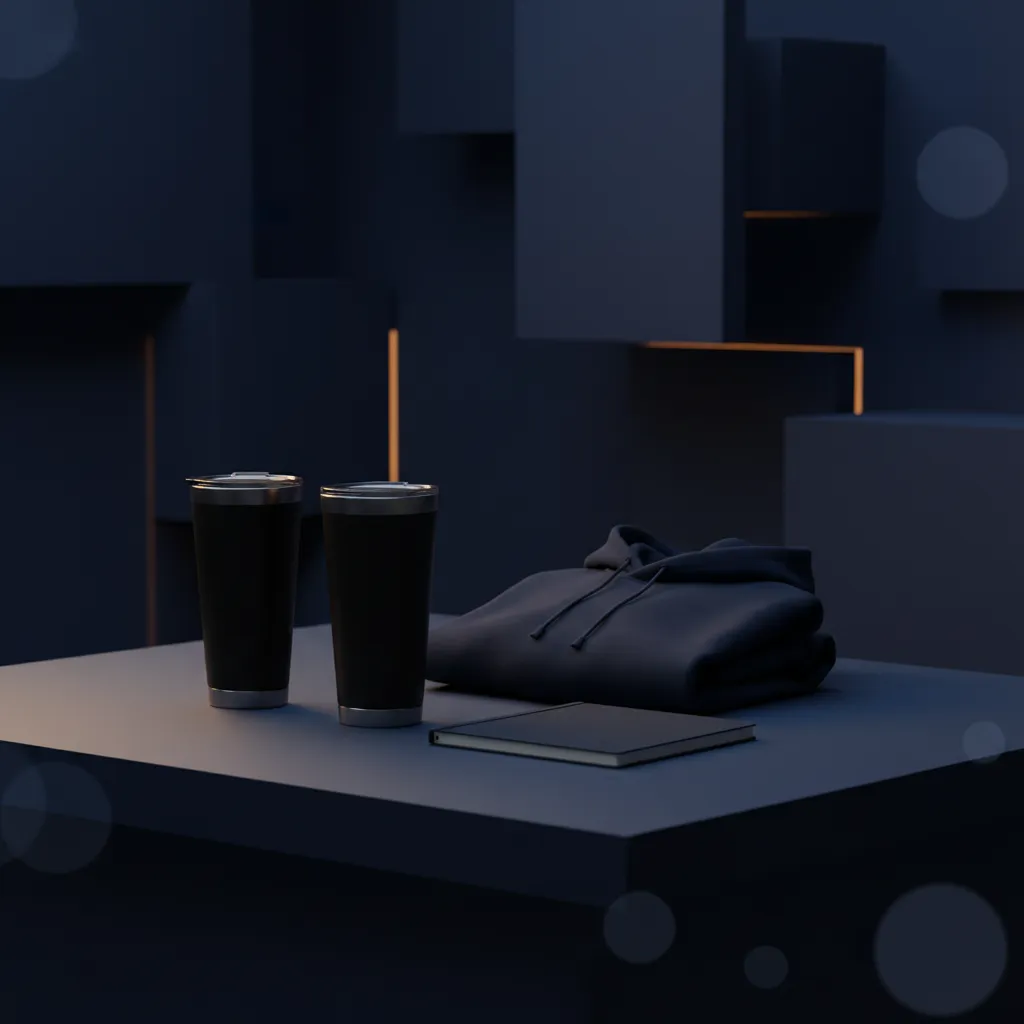 High-quality premium branded merchandise lifestyle mockup