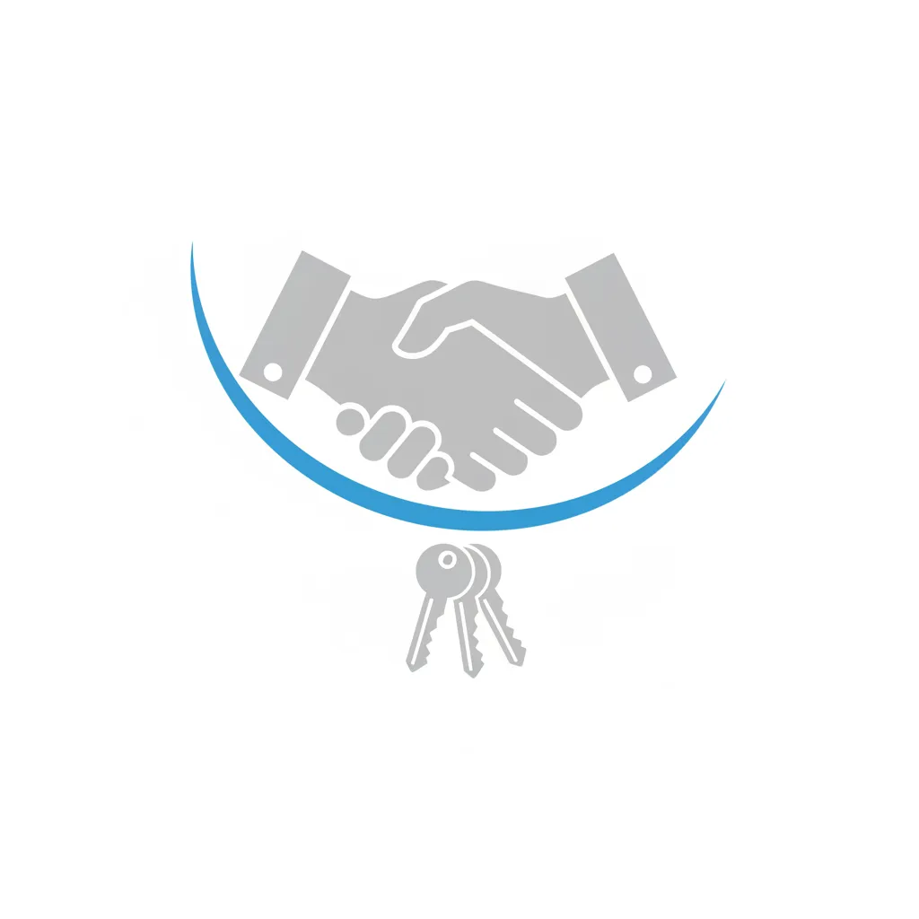 Handshake and keys icon