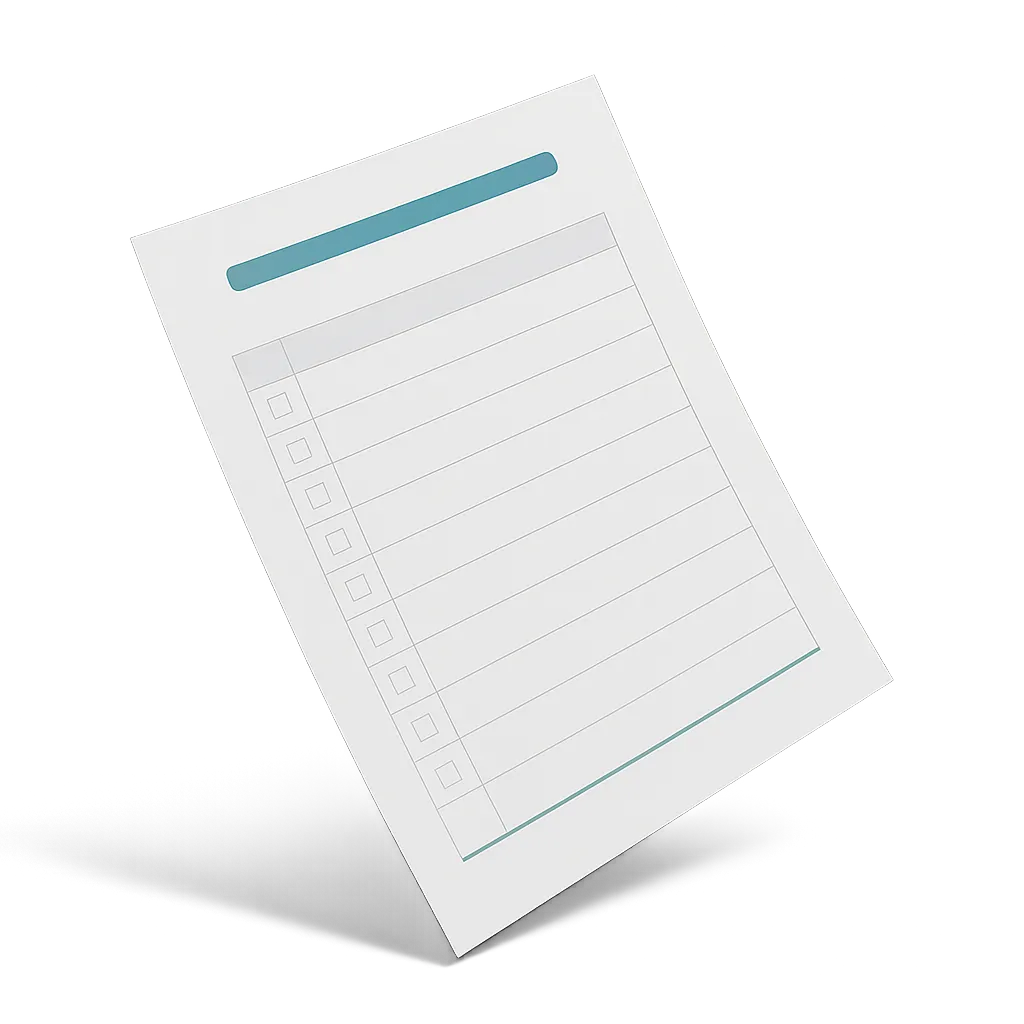 Bookkeeping Catch-Up Checklist 3D Mockup