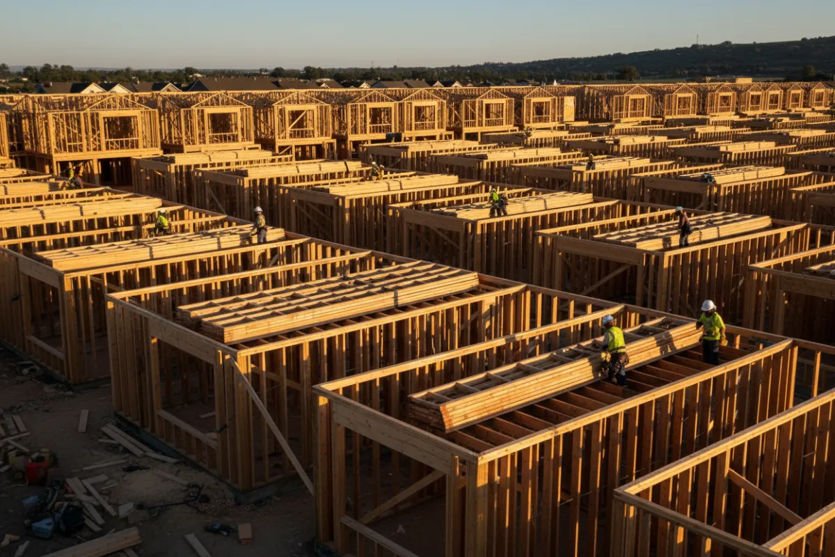 Platform Framing for multi-home residential project showcase