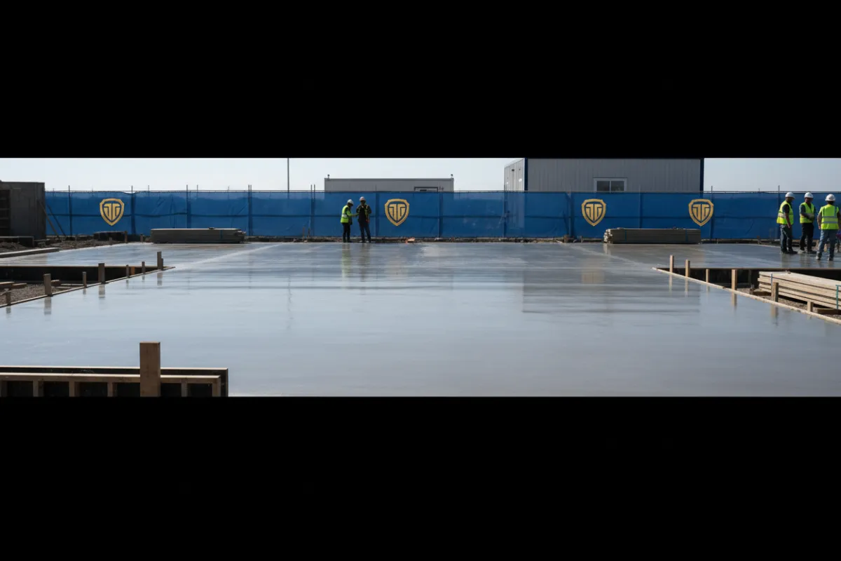 Commercial slab on grade foundation