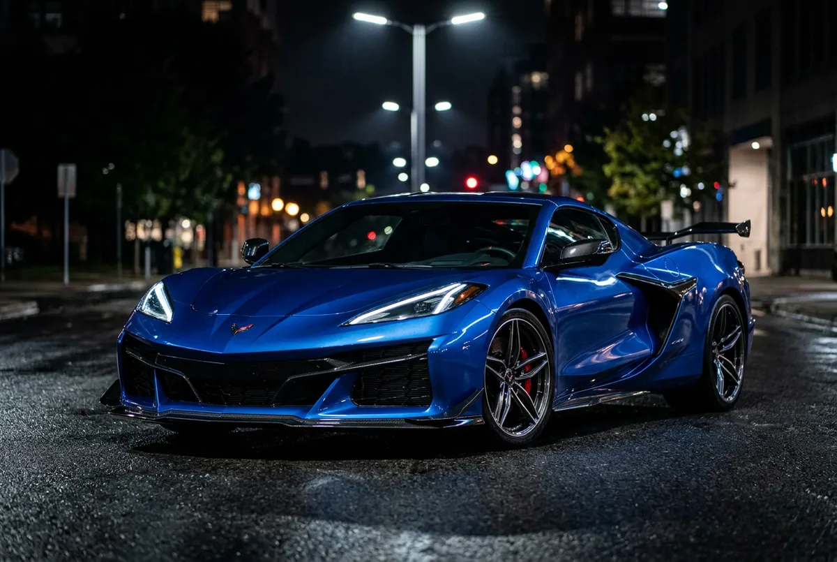 Team Corvette Alabama high-contrast performance coupe lineup
