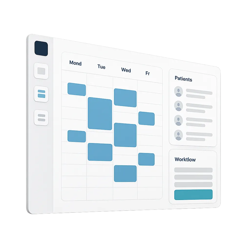 Clinical Scheduling Dashboard Interface