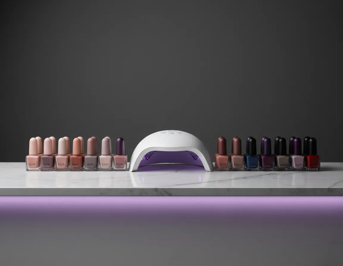 Gel and nail art appointment booking sequence interface