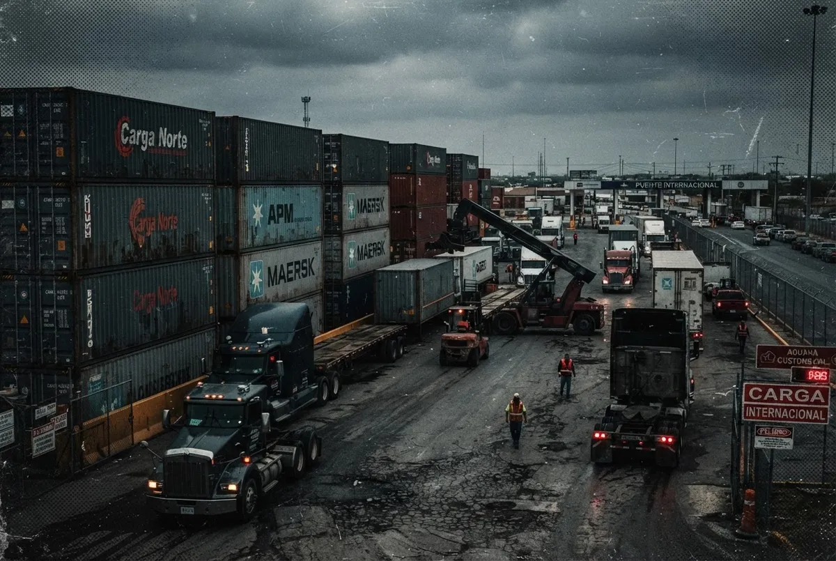 Fotoperiodismo del corredor logístico y aduanal de Nuevo Laredo con transporte de carga