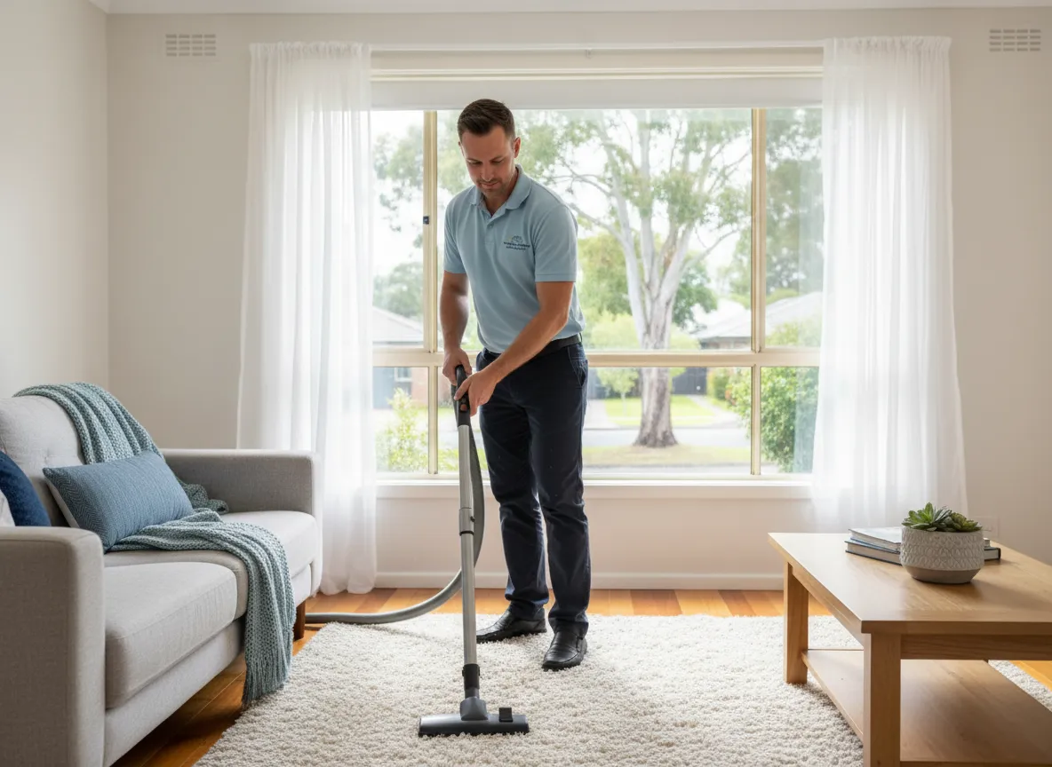Cleaner working in Kingswood home