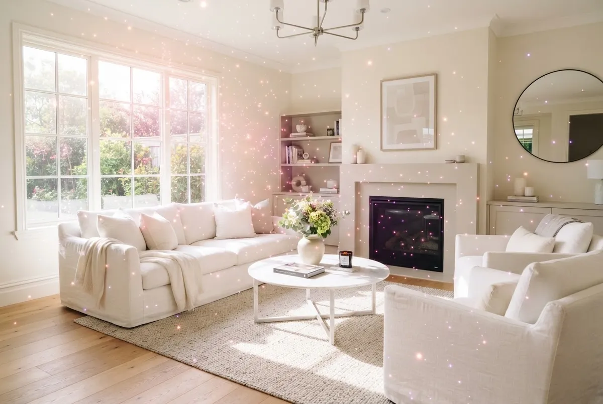 Sparkling clean living area after standard fairy refresh cleaning
