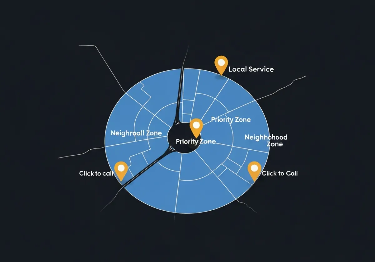 Map of local service area