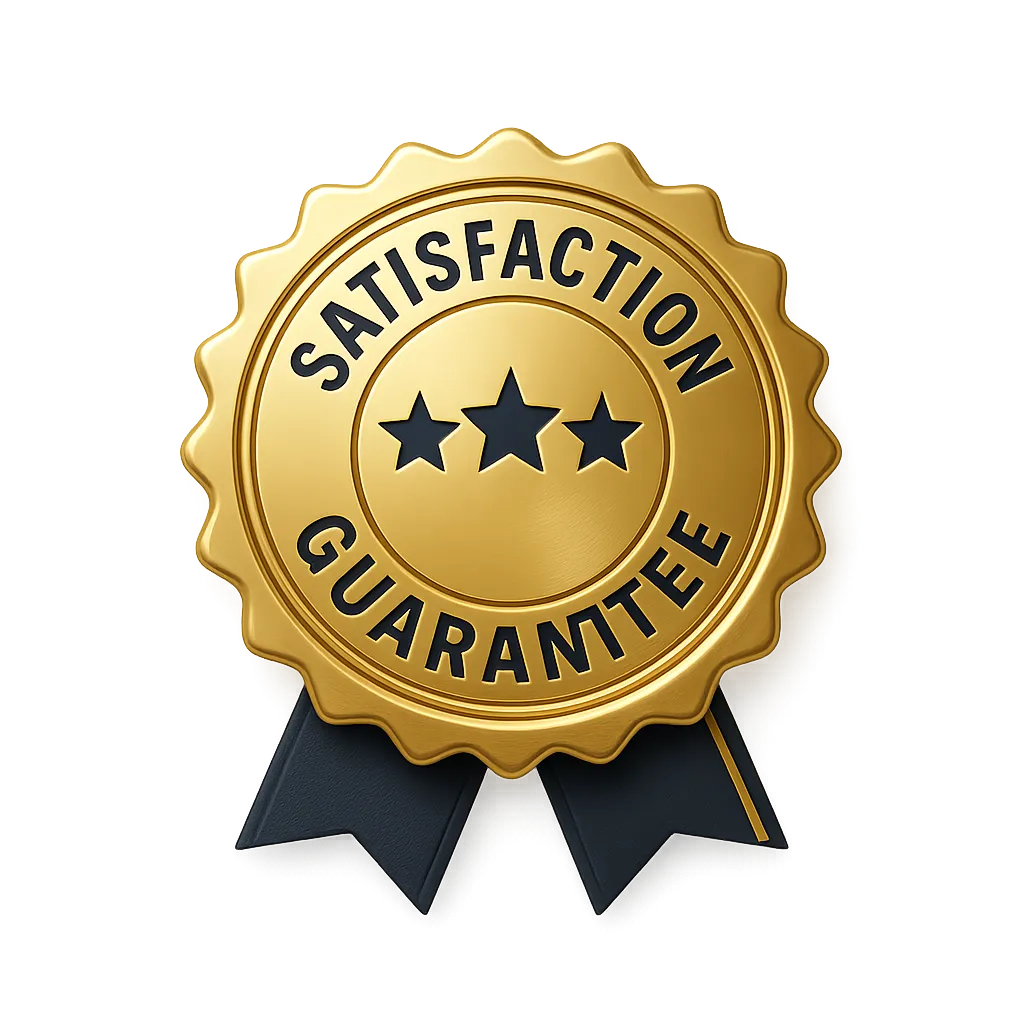 Professional Satisfaction Guarantee Gold Badge