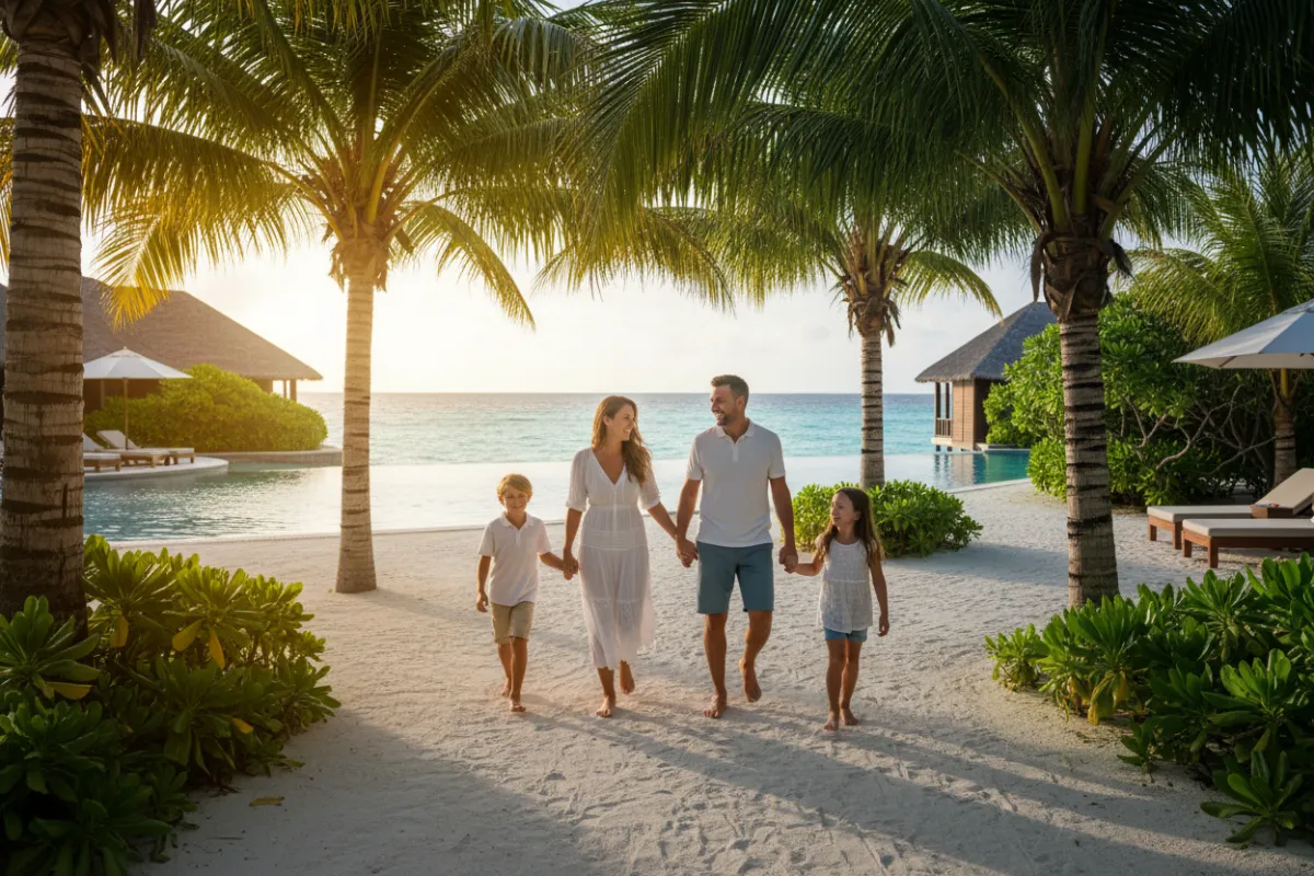 Pacotes de viagem - família em resort