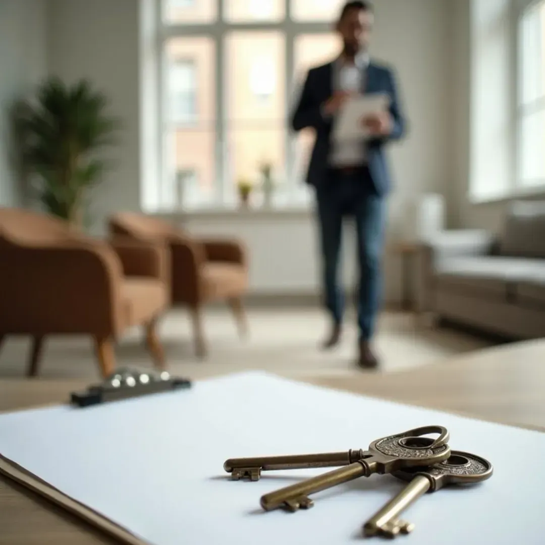 Person holding keys