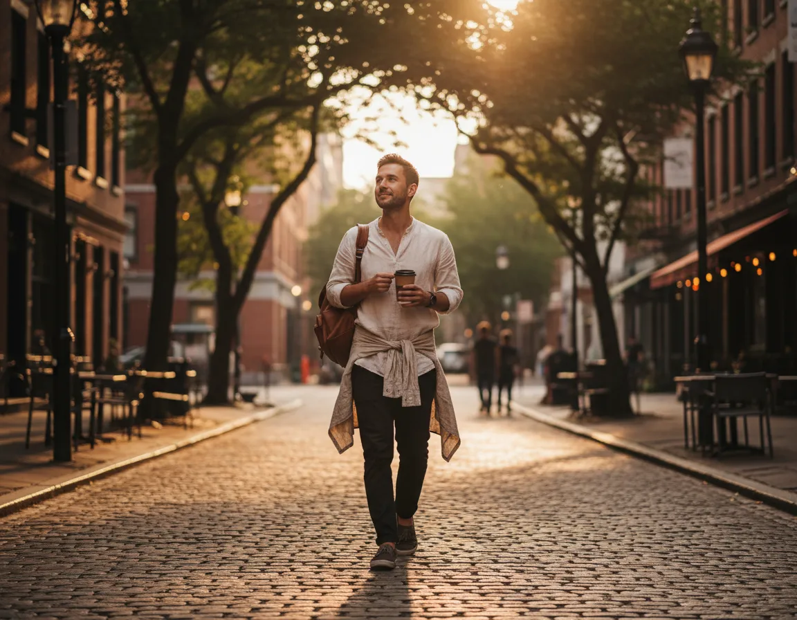 Lifestyle photo of creator with more time freedom