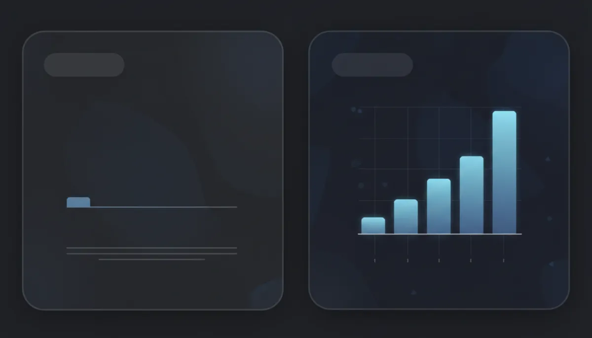 Before and after comparison of revenue growth from 0 to consistent income