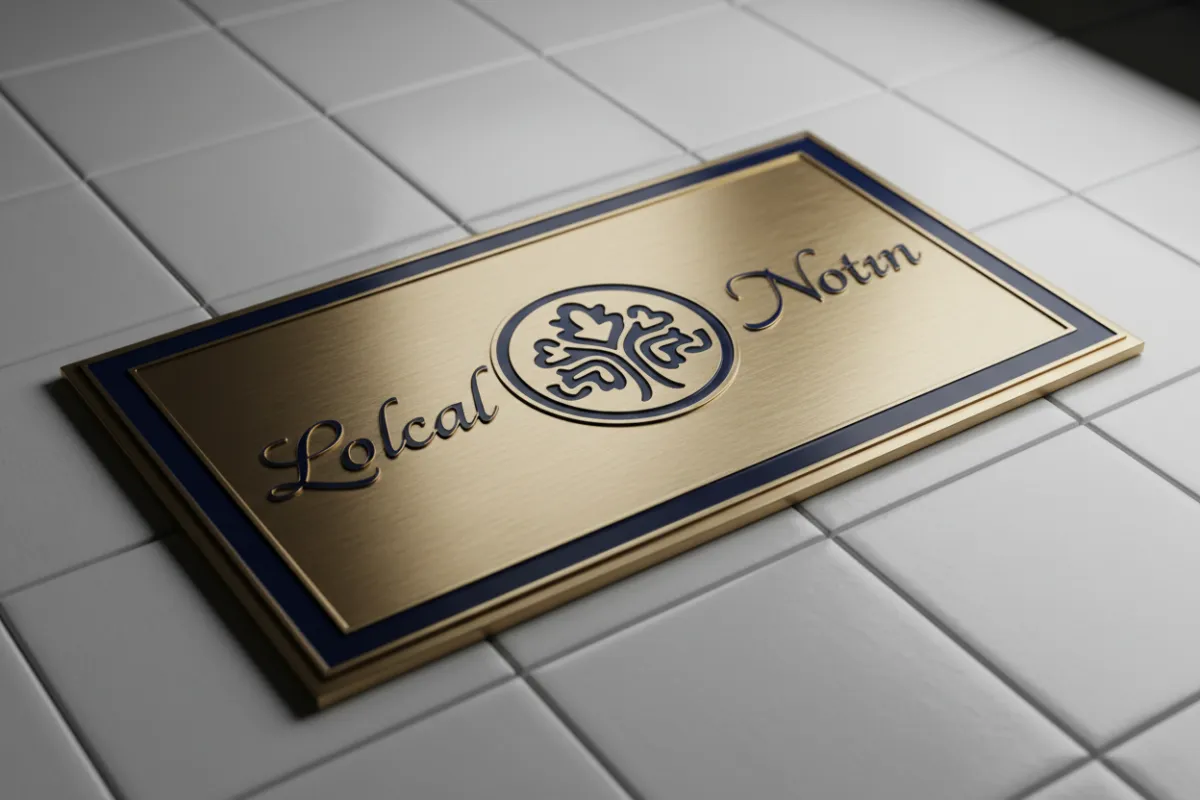 Local business association certification plaque