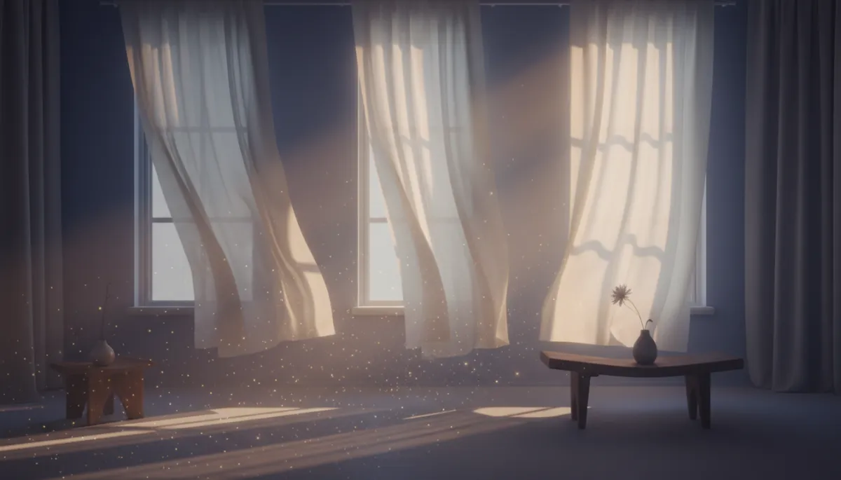 Soft focus ethereal light representing nervous system calm