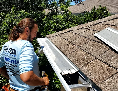 House with new gutters