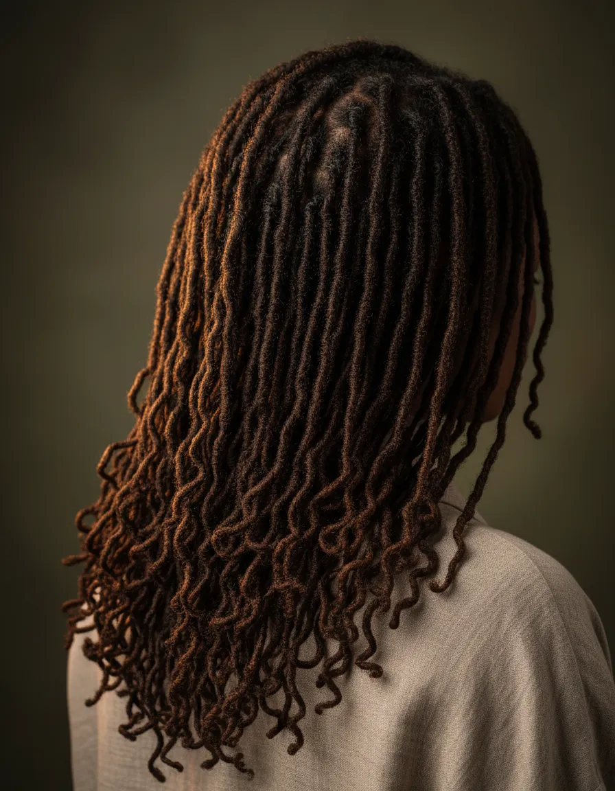 Warm-tinted close-up of healthy textured hair