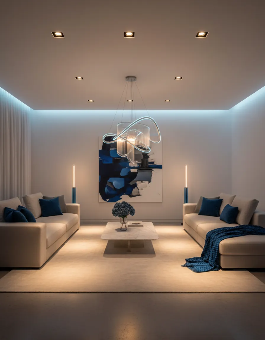 Flawless modern lighting installation by LNV Electric