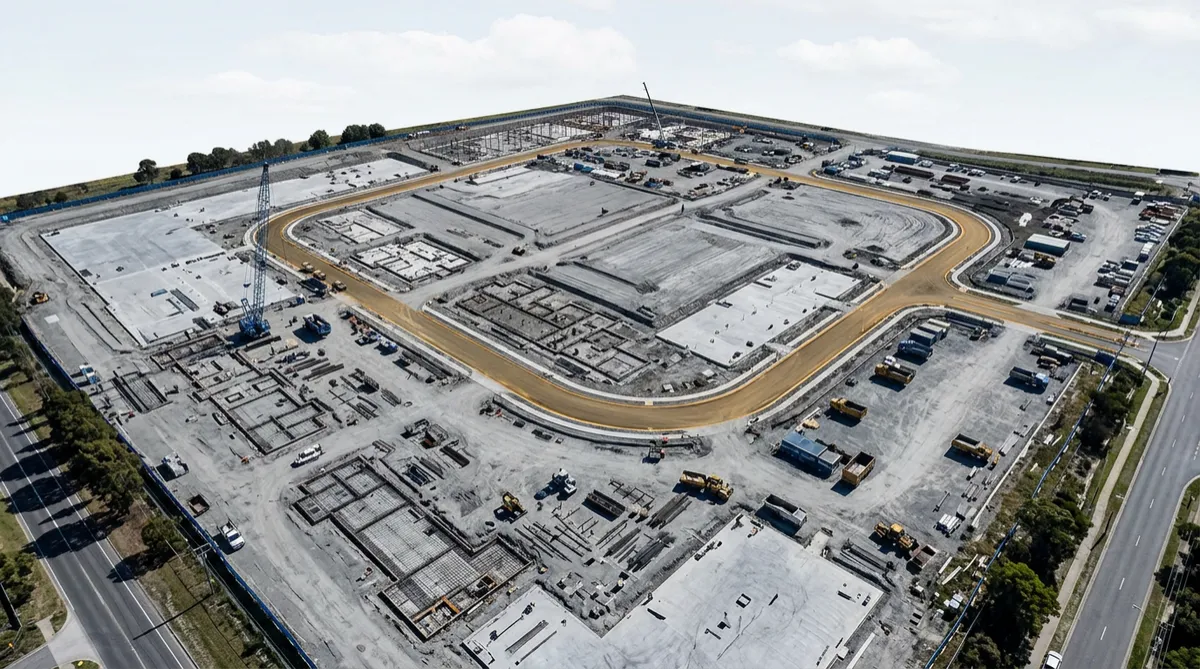 Commercial developer master planning urban development and structural substructures