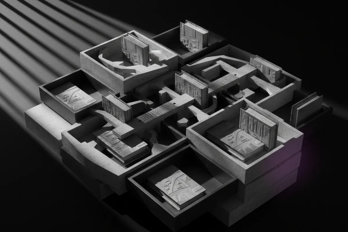 Abstract monochrome planning and strategy imagery