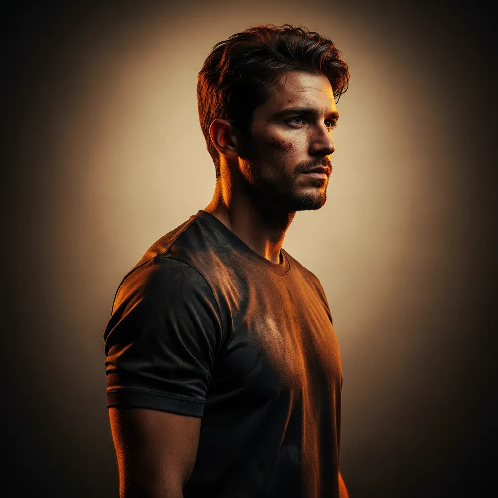 Soccer Player Gritty Portrait