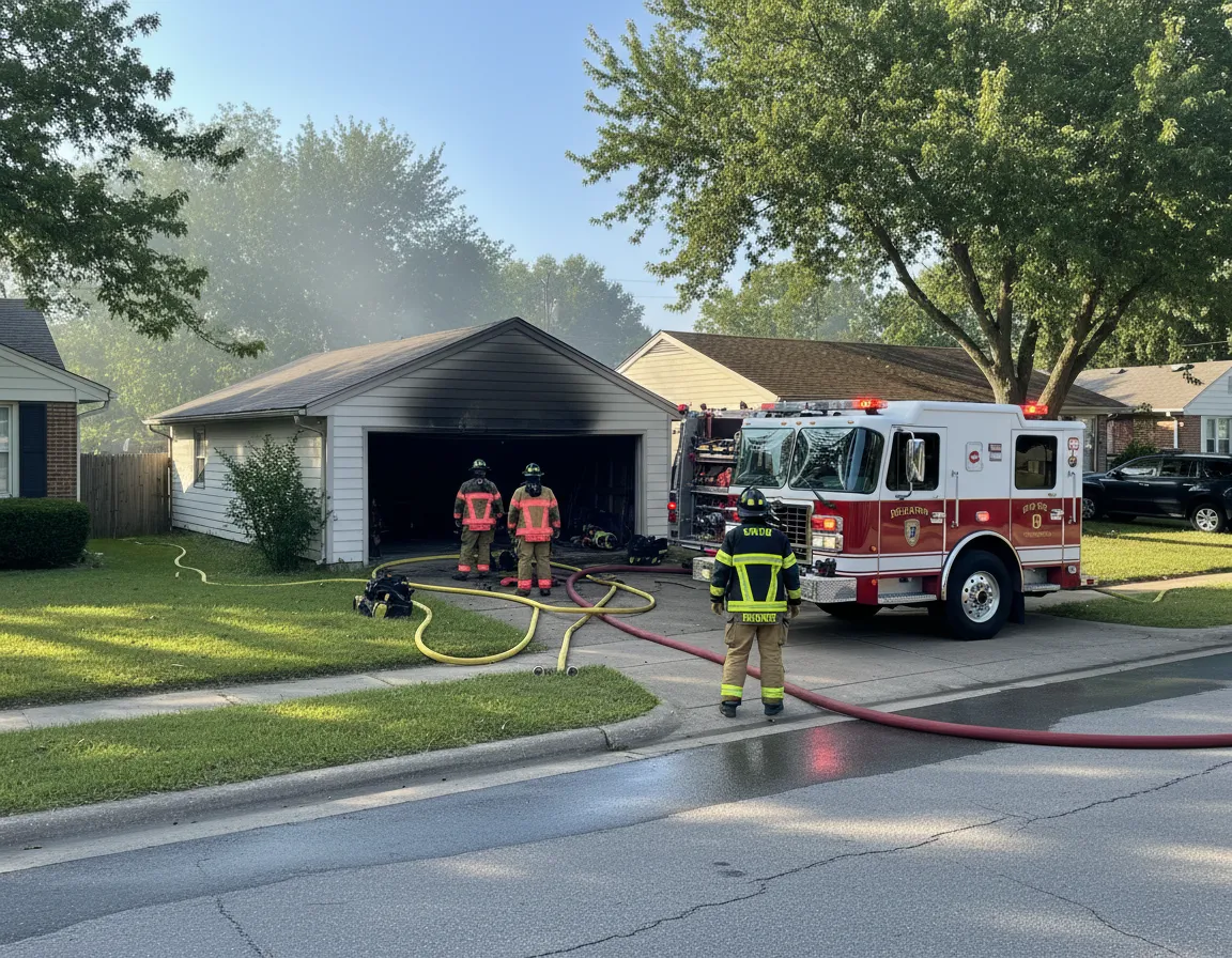 Denison Fire Department responds to structure fire on Mirick Avenue