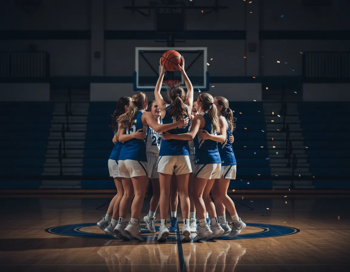 Mount Pleasant Tigers girls basketball district title