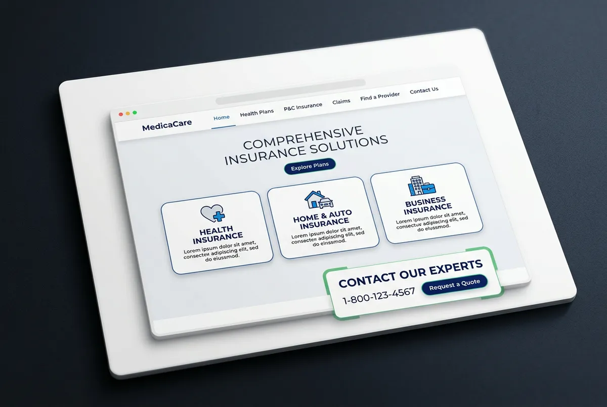 [UPLOAD HEALTH OR P&C WEBSITE SCREENSHOT]