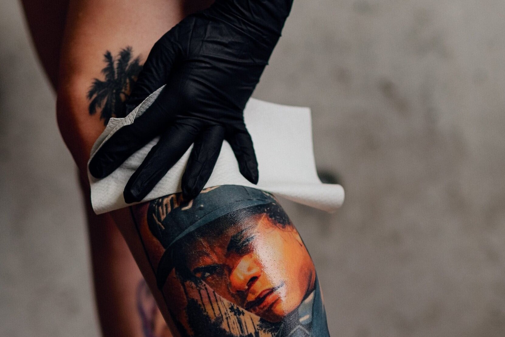 Clean the tattoo