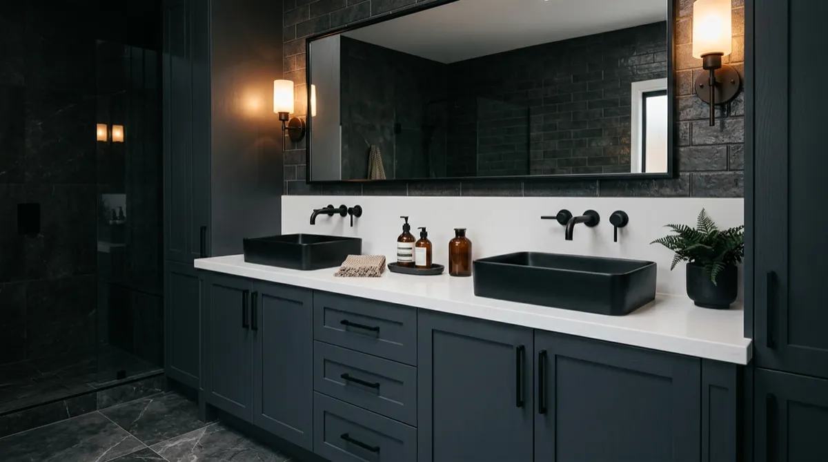 Modern bathroom transformation with high-end waterproof tile backer and fixtures