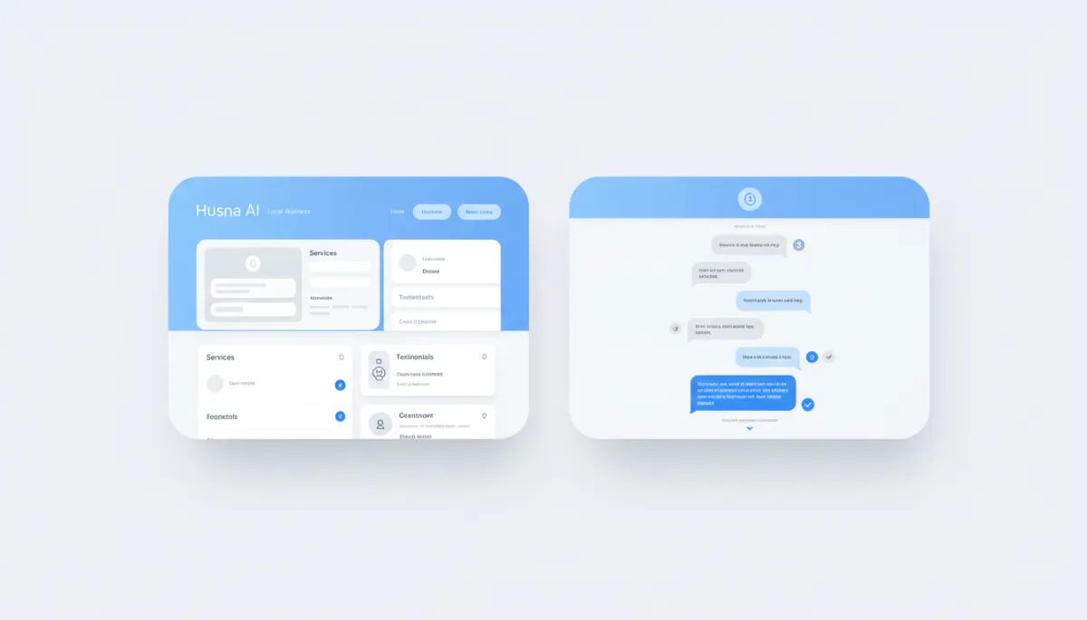 Husna AI chatbot and conversation bot demo interface
