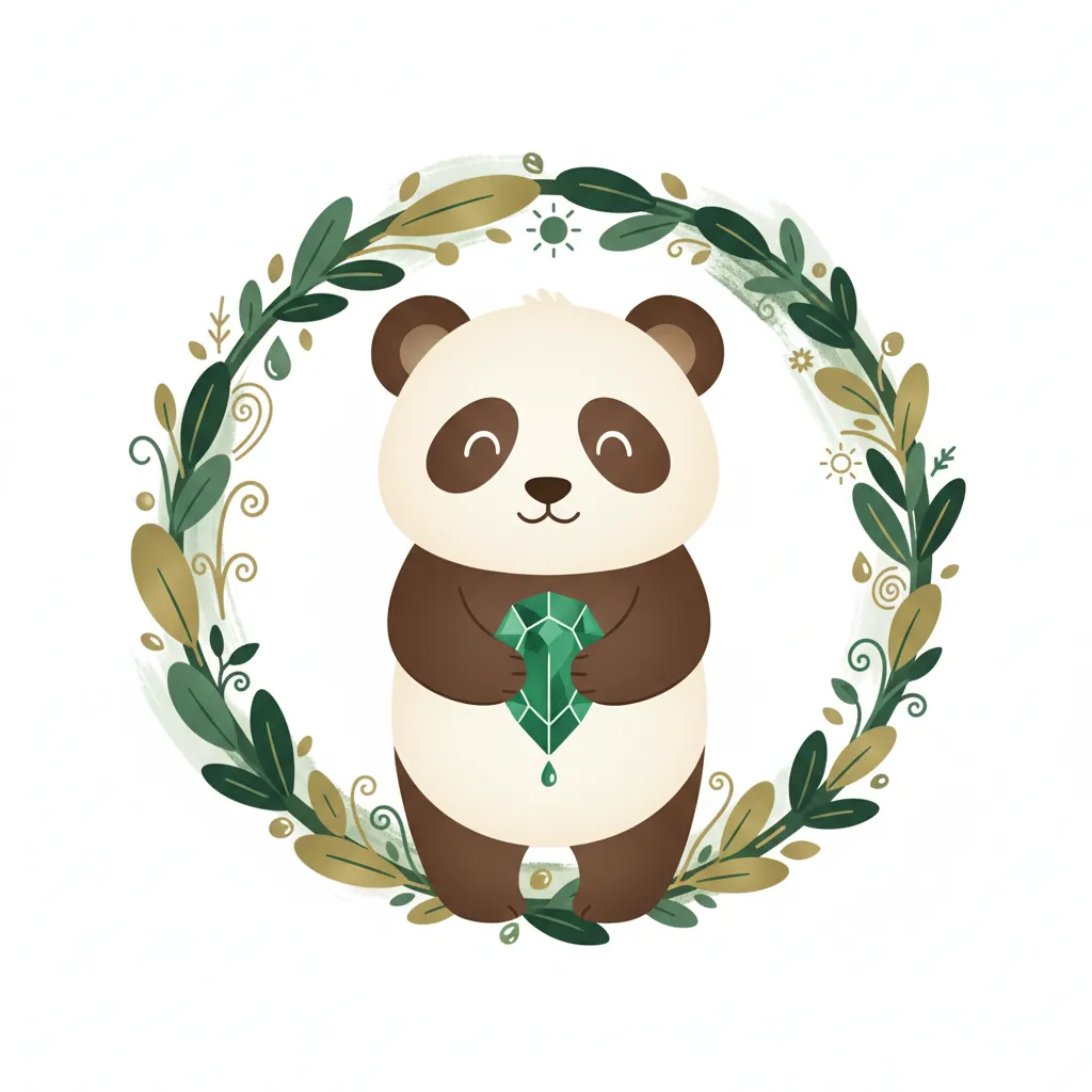MISS PANDA CORY mascot illustration