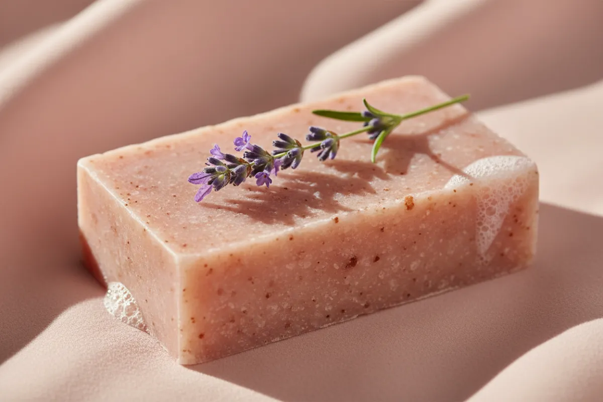 Pink Himalayan Handmade Salt Soap — Lavender fragrance