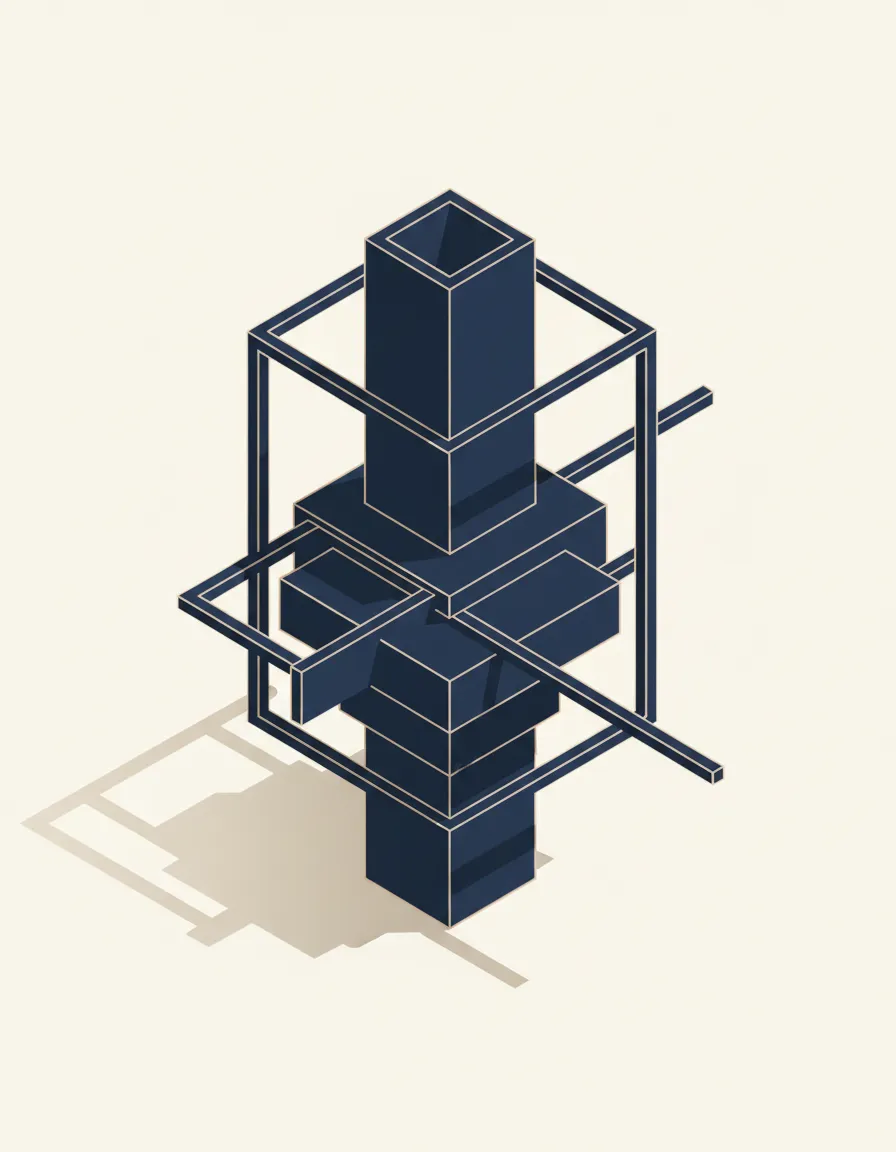 Conceptual framing representing structured protection and stability