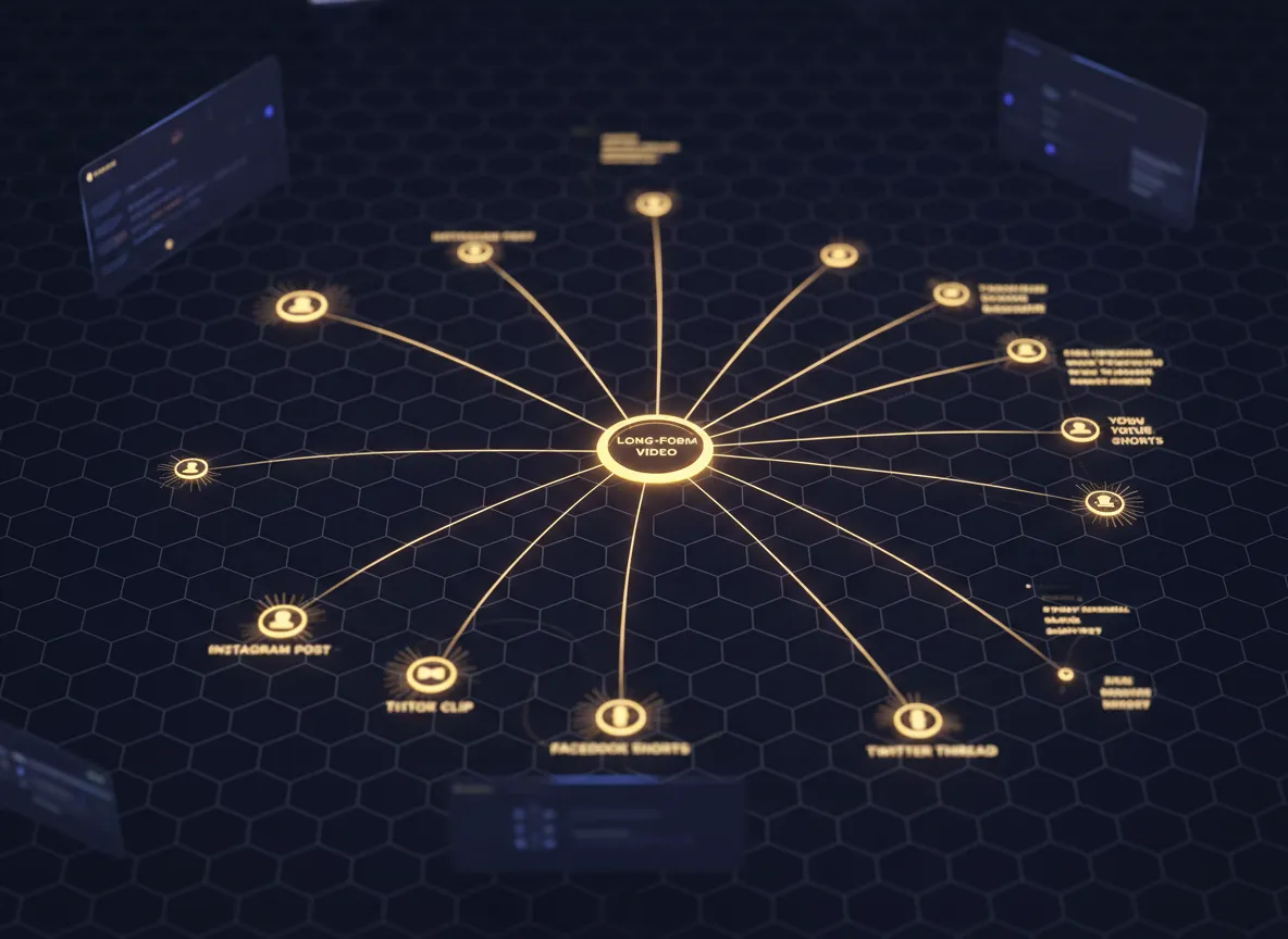 AI repurposing workflow pack automation screens