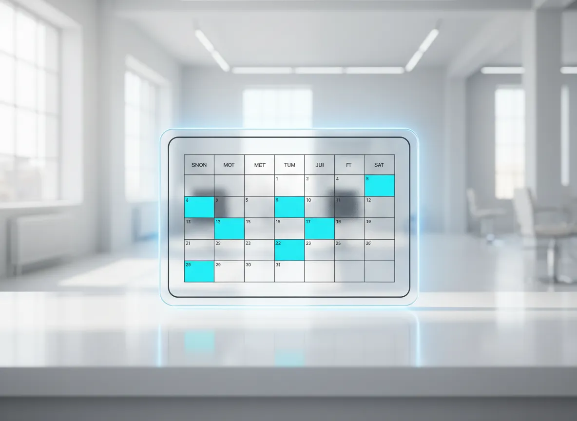 Drag-and-drop salon calendar interface