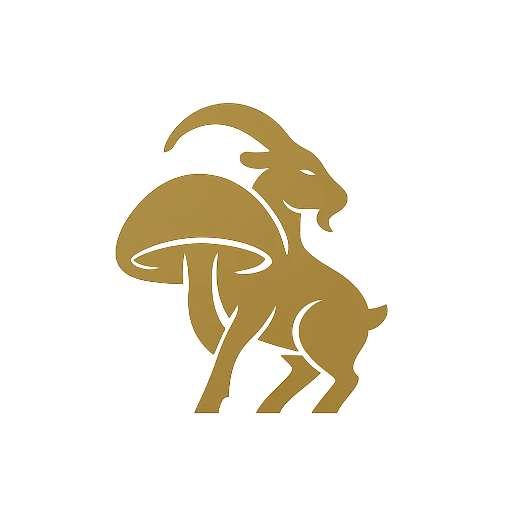 Golden Goat Mycology Logo