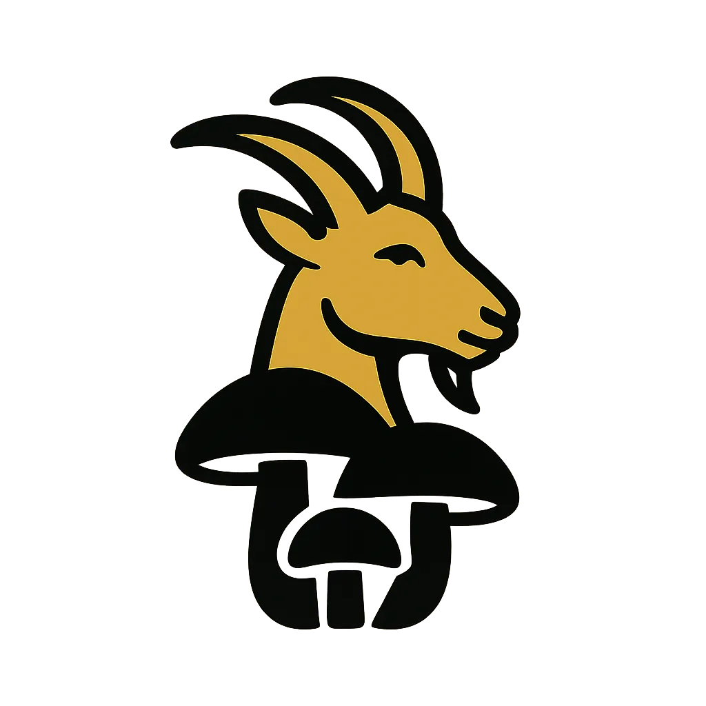 Golden Goat Mycology Logo