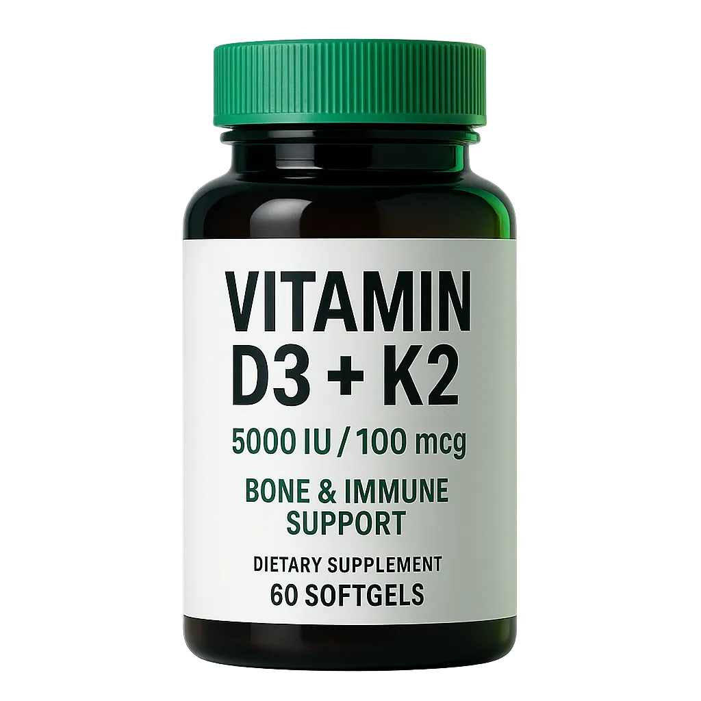 Vitamin D3 + K2 Product Bottle