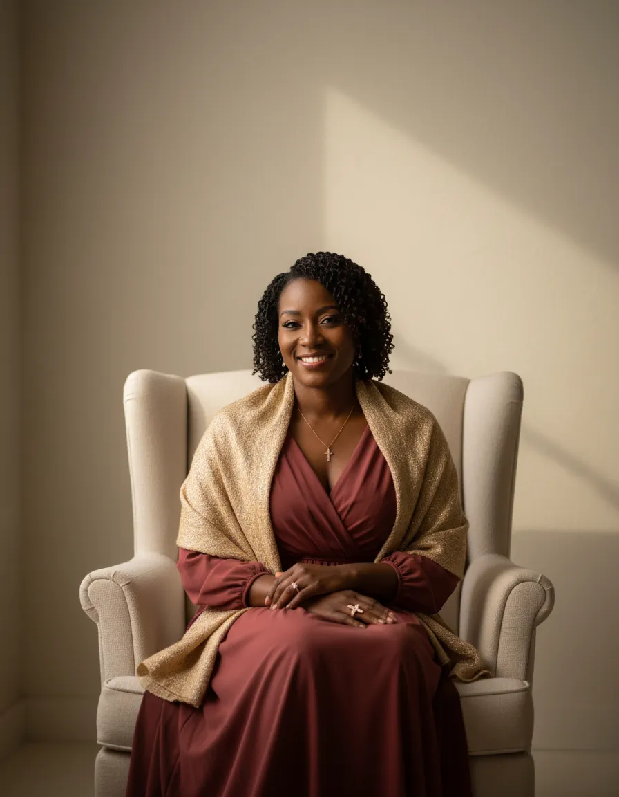 Portrait of Britteny Brown, founder of Rooted Within