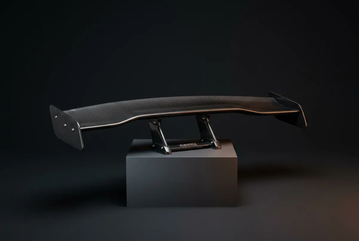 Brand new lightweight aerodynamic carbon fiber rear spoiler wing