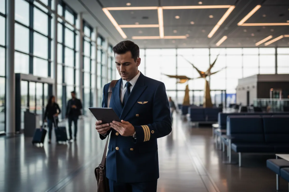Pilot in a credible aviation environment