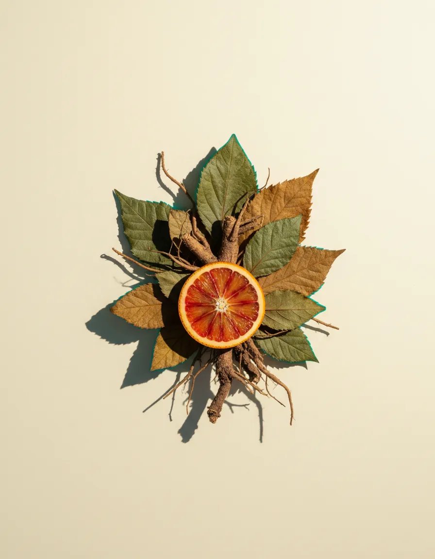 Abstract naturopathic botanical detail