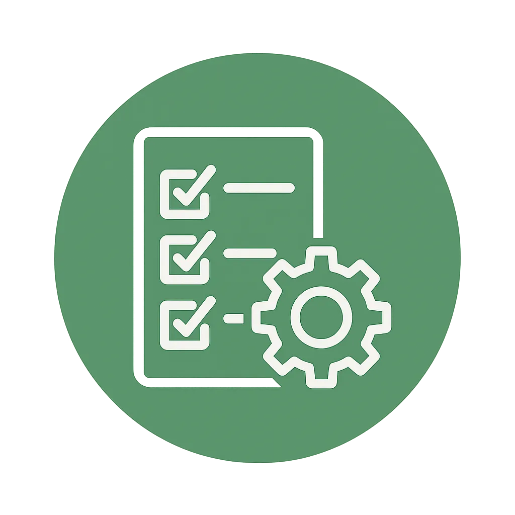 Icono evaluación de procesos