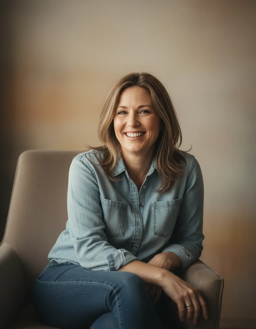 Smiling woman portrait