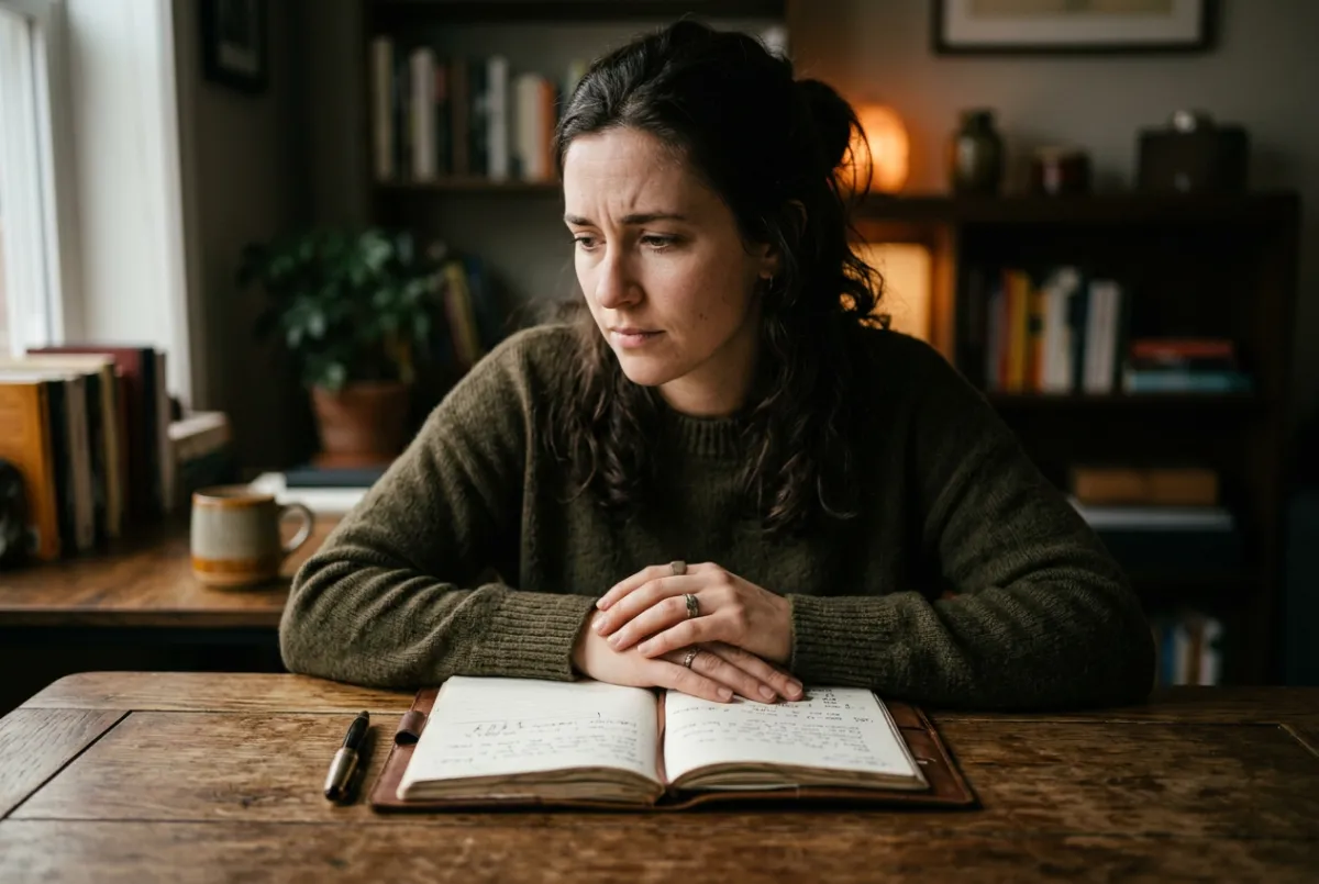 Person experiencing lack of clear guidance and questioning which path to trust