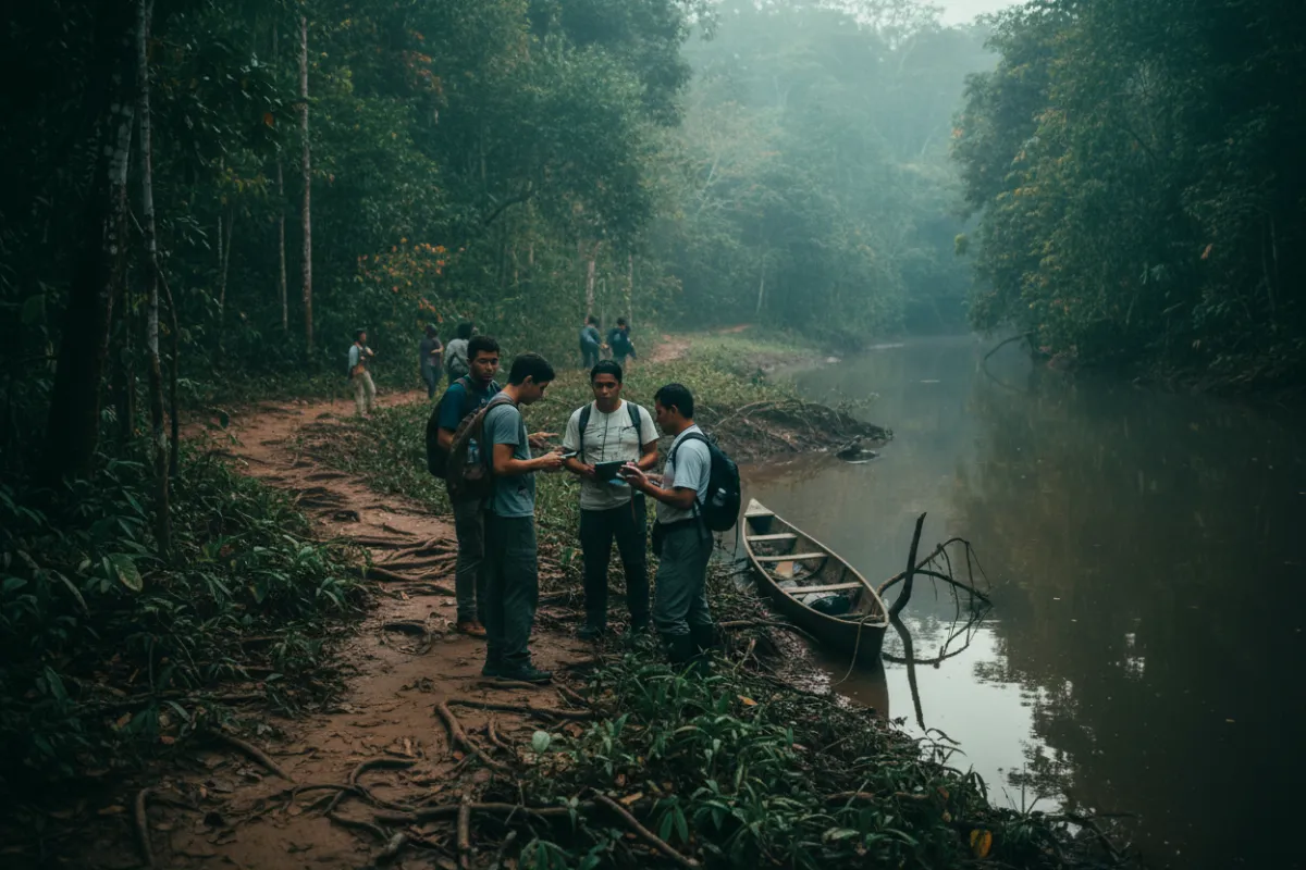 Fotografía de recorrido en el territorio amazónico